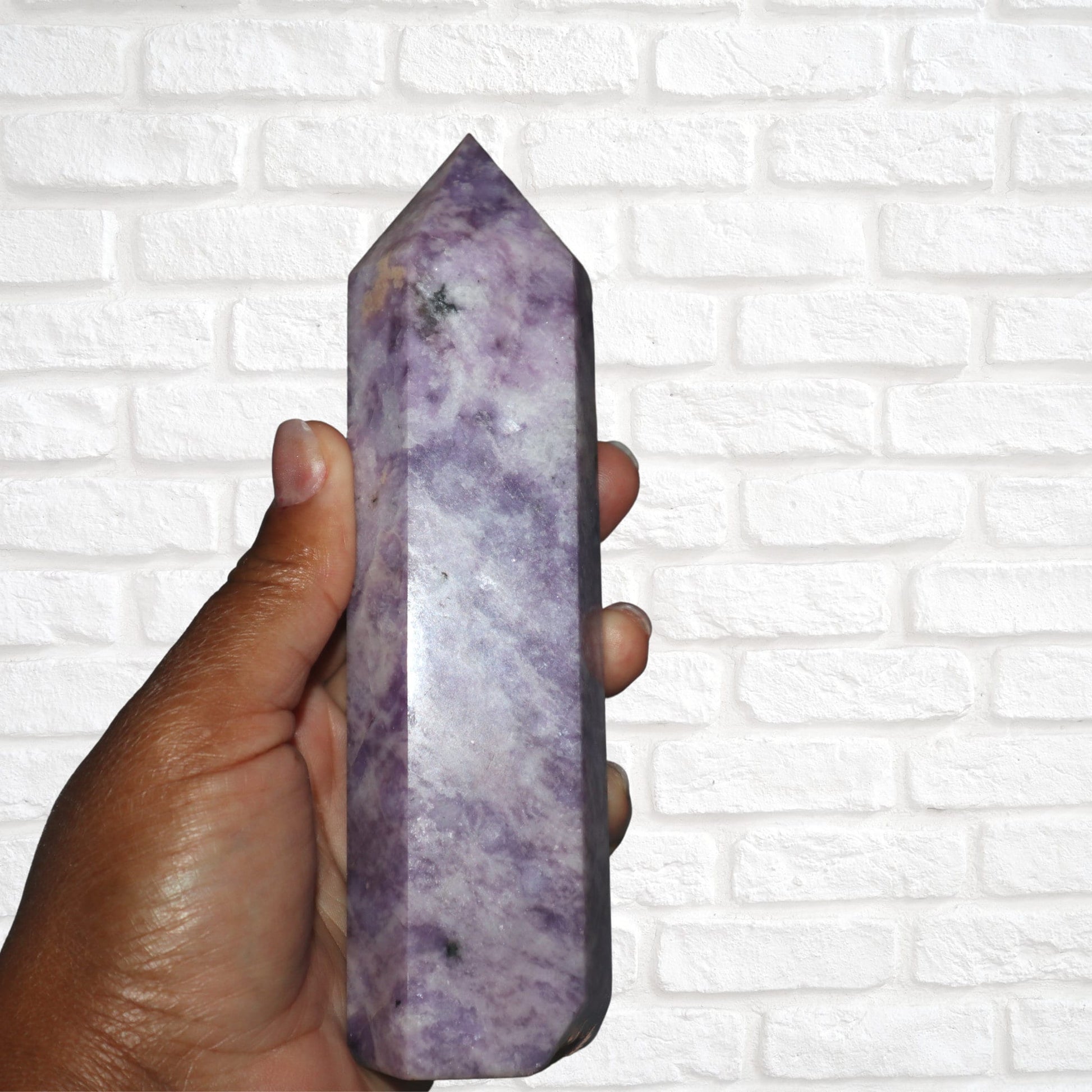 Purple lepidolite Tower | Lepidolite Stone | Crystal Tower | Stone Of Transition | Crystal Healing | Crystal Lover | Crystal Energy