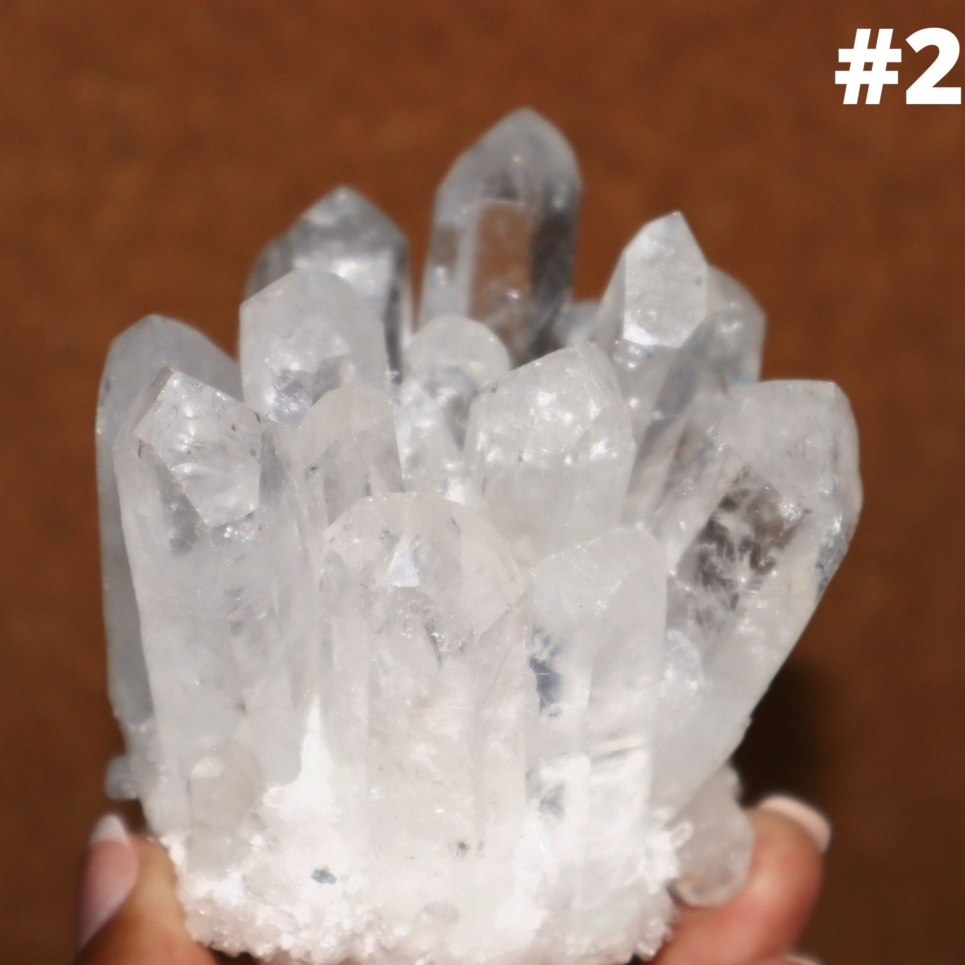Clear Quartz Cluster Points, Large Raw Clear Quartz Crystal Cluster, Quartz Crystal Cluster Specimen, Natural Quartz, High Quality