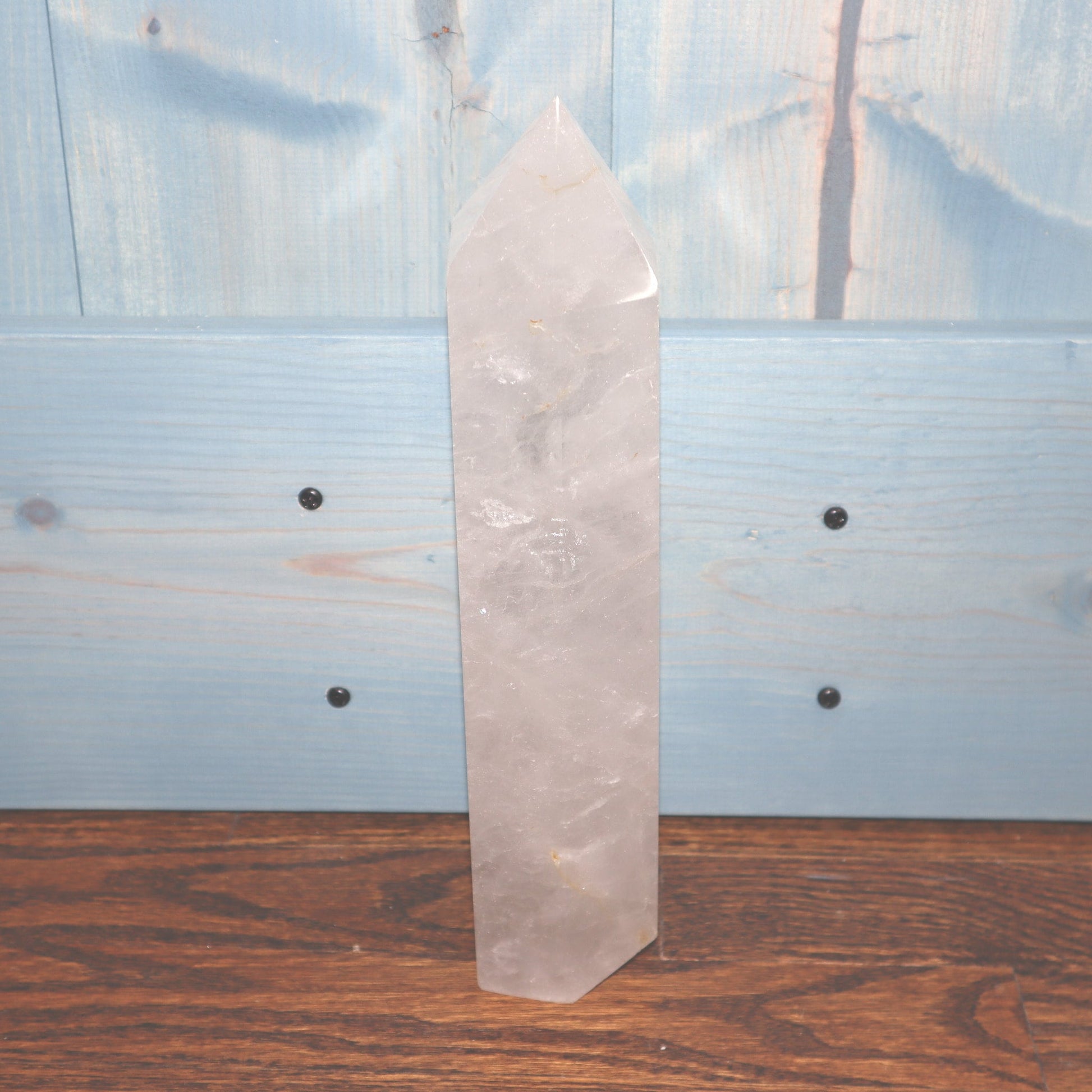 Clear Quartz Tower, Big Clear Quartz Tower, Crystal Collection, Large Crystal Obelisk, 11in Crystal Tower, Clear Quartz Wand, Natural Quartz