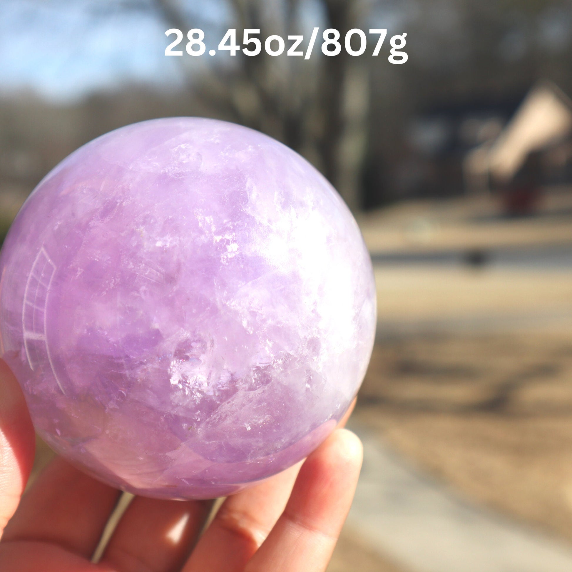 Smooth Ball Rock Crystal –