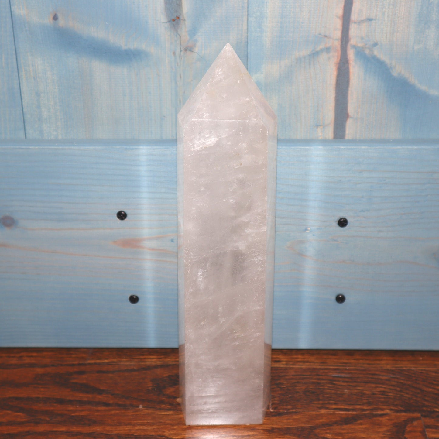 Clear Quartz Tower, Big Clear Quartz Tower, Crystal Collection, Large Crystal Obelisk, 11in Crystal Tower, Clear Quartz Wand, Natural Quartz