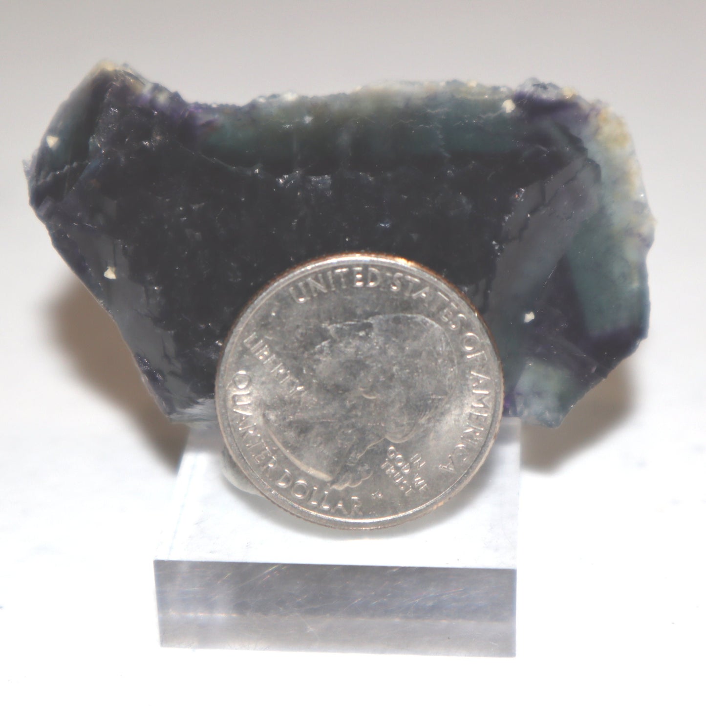 Inner Mongolia Rainbow Fluorite Specimen, Purple and Blue Fluorite Cubed, Huanggangliang Mine, High Quality Fluorite, Color-Zoned Fluorite