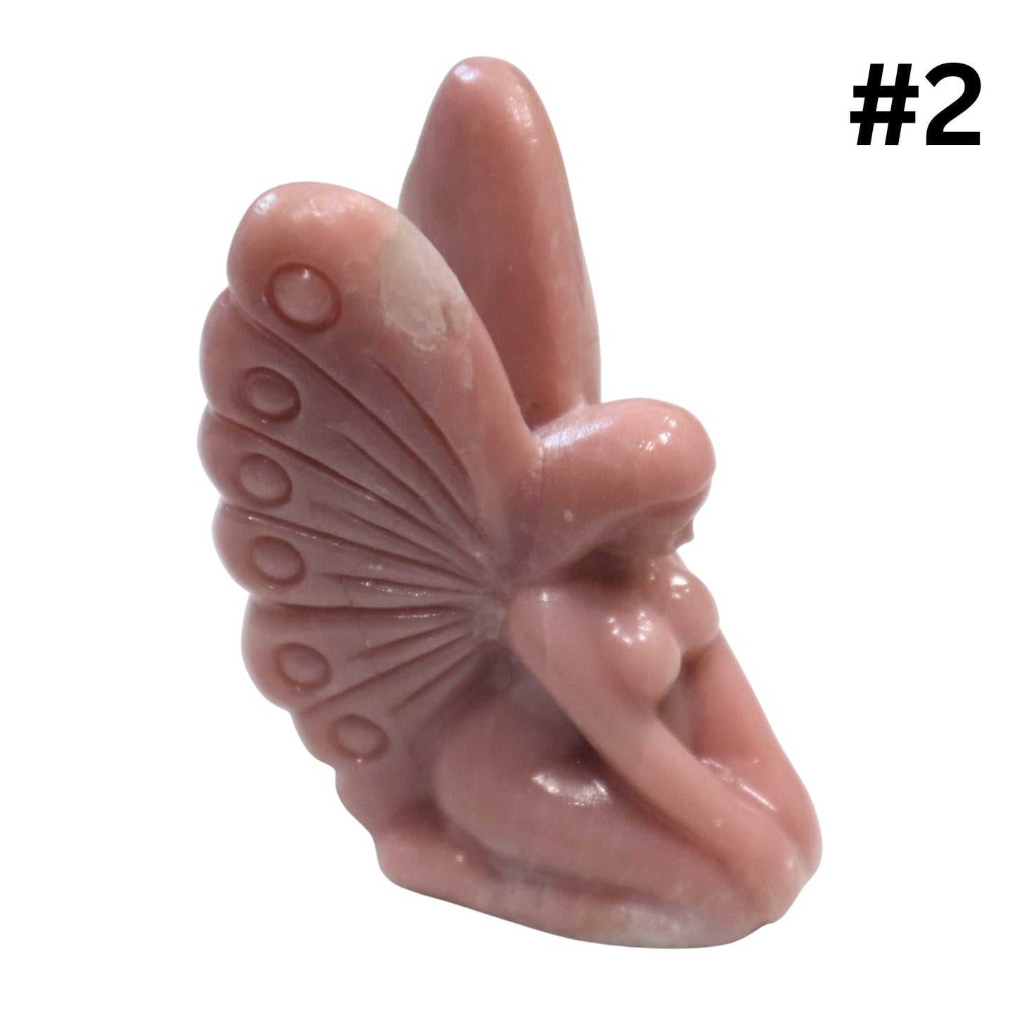 Pink Opal Fairy Carving, Fairy Crystal, Pink Opal Crystal